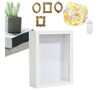 Shadow Box - Display Shadow Box, Shadows Boxes Picture Frame, Wall Mount Household Ornament, Mini Golden Frame Display Boxes For Wedding Outdoor Birthday Holiday