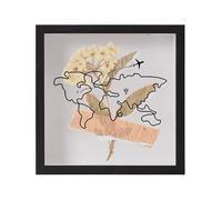 Shadow Box Frame - Ticket Memory Display Holder, Dried Flower Photo Showcase with Protective Acrylic Window, Front Slot Access Feature, Ideal for Keepsake Collection Home Decor Wall Shelf