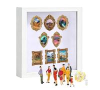 Shadow Boxes Vetrine - Cornice per ricordi di famiglia, cornice per ricordi museali, supporto da collezione decorativo, custodia flessibile per foto e ricordi, per inaugurazione della casa, matrimonio