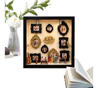 Shadow Case Picture Frame, Collezionabile Ornamentale per Interni, Mini Museo in Shadow Case Frame, Per Madre Fidanzata Famiglia Coppie Regali Nozze Compleanno