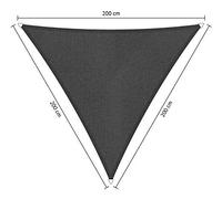 Shadow Comfort Ombra Vela Parasole Impermeabile HDPE Tenda da giardino per Esterno Giardino Terrazza UV Blocco - Triangolo 2x2m - Carbon Black