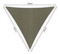 Shadow Comfort Ombra Vela Parasole Impermeabile HDPE Tenda da giardino per Esterno Giardino Terrazza UV Blocco - Triangolo 2x2m - Desert Storm