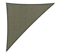Shadow Comfort Shadow Vela Parasole Idratante HDPE Tenda da giardino per Esterno Giardino Terrazza UV Blocco - Triangolo 5x5x7,10m - Desert Storm