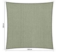 Shadow Comfort Shadow Zela Parasole Idratante HDPE Tenda da giardino per Esterno Giardino Terrazza UV Blocco - Rettangolo 2x2m - Moonstone Green