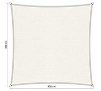 Shadow Comfort Shadow Zela Parasole Idratante HDPE Tenda da Giardino per Esterno Giardino Terrazza UV Blocco - Quadrato 4x4m - Arctic White