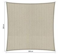Shadow Comfort Shadow Zela Parasole Idratante HDPE Tenda da Giardino per Esterno Giardino Terrazza UV Blocco - Quadrato 2x2m - Sabbia Sahara