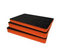 Shadow Foam Confezione di inserti realizzati per Peli 1500, inserti in schiuma per custodie Peli | Archiviazione fotocamera, organizzazione fotografia, arancione, 50 mm