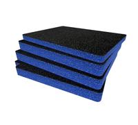 Shadow Foam Confezione di inserti realizzati per Peli 1560, inserti in schiuma per custodie Peli, per riporre fotocamere, organizzazione fotografia, blu, 50 mm