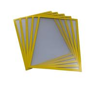 Shadow Foam Cornice porta documenti magnetica, confezione da 5, per segnaletica interna, cornice magnetica in formato A5, A4, A3 (giallo, A3)