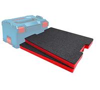 Shadow Foam Easy Peel - Inserto L-Boxx [Rosso 30 mm confezione doppia] Schiuma personalizzabile per Bosch/Sortimo L-BOXX Systems | Ideale per organizzatori Lean, 5S, Kaizen e Custom