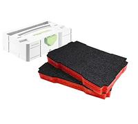 Shadow Foam Easy Peel Mini Systainer inserto [Rosso 30 mm confezione doppia] per Festool e Tanos Systainers | Schiuma personalizzabile per sistemi modulari