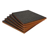 Shadow Foam Pacchetto valore (600 mm x 420 mm), schiuma personalizzabile per organizzare cassette degli attrezzi (Confezione da cinque (Profondità 30mm), Nero su arancio)