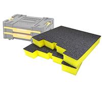 Shadow Foam - TSTAK/ProStack Cassetto Inserto [Giallo 50 mm Confezione doppia] Schiuma personalizzabile per sistemi modulari DeWalt/Stanley