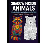 Shadow Fusion Animals: A Hidden Outline Coloring Experience for Adults