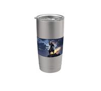 Shadow Samurai Warrior - Epica spada giapponese Art Design Bicchiere termico in acciaio inox doppia parete