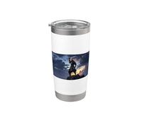 Shadow Samurai Warrior - Epica spada giapponese Art Design Bicchiere termico in acciaio inox doppia parete
