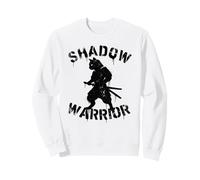 Shadow Warrior Ninja Cat Samurai Divertente Anime Giapponese Felpa