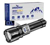 Shadowhawk Torcia LED Potente Professional 1000000 Lumen con Luce UV