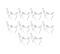 Shaersu Christmas Light - Clip per grondaia, 10 pezzi, luci natalizie, a forma di renna, per catene luminose, resistenti alle intemperie, in silicone, per ringhiere e terrazze