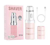 Shaersu Elettrici Donna - Epilatore Indolore A Forma Di Rossetto - Tagliapeli per le Zone Intime - Per il Viso, il Corpo, le Gambe, la Cura, la Casa, Salon, la Bellezza Intima, Viaggio
