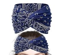 Shaersu Fascie Boho Larghe per Donne | Turbante Intrecciato,Fascia Floreale Traspirante per Lei Appassionate di Abbigliamento Casual Ciclismo Fitness Corsa Yoga Eventi all'Aperto