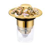 Shaersu Filtro Lavello - Catturatore Capelli Magnetico Con Scomparsa Automatica,Tappo Lavello A Spinta Con Nucleo Rimbalzante | Per Bagno Cucina Lavanderia Camper Toilette Vasca Da Bagno