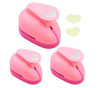 Shaersu Perforatore A Forma Di Cuore | Strumento Gadget Di Precisione Compatto 3 Pezzi | Per Buchi A Forma Di Cuore | Per Scrapbooking Casa Famiglia Amici Adulti e Bambini Lavoretti Per Interni