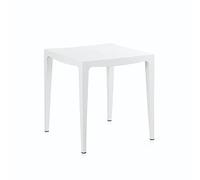 Shaf 6902401 Tavolo Master In Polipropilene, Bianco, Cm 70 x 70