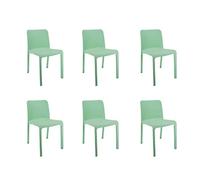 Shaf - Grana | Set di 6 sedie da Giardino, Colore Verde | Fabbricato in Spagna con Materiali riciclati