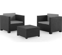 Shaf - Tête à Tête Diva | Set di mobili da giardino 2 persone | Mobili da balcone per terrazza o giardino - antracite