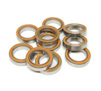 SHAFACIAL 10 cuscinetti ABEC7 S6701 2RS 12 x 18 x 4 mm in acciaio inox ibrido in ceramica per auto RC S61701 SMR6701 S6701C RS 2RS 12 x 18 x 4 cuscinetti ibridi in ceramica (S6800C-2OS 10 x 19 x 5 mm)
