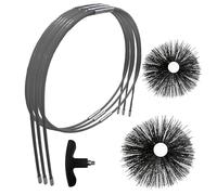 SHAFFER PRO | Kit per stufa, legno/pellet, 9 m, riccio 120/150 mm | 16 canne flessibili EasyFlex | Compatibile Stufa a legna e Pellets