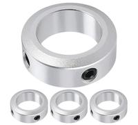 Shaft Collar 4Pcs 5/8" Bore Strong Load Aluminium Alloy Locking Collar Abrasive Blasting Anodized Shaft Collars for Machinery, Industrial Use Collars