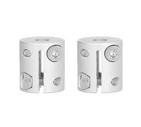 Shaft Coupler 2PCS | Aluminum Alloy D Hole to Hex Hole Coupling for CNC Parts / 3D Printers/Robotics | Undamaged Fastening with Double Bolt Clamping