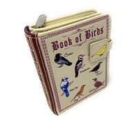 Shag Wear Book of Birds - Portafoglio piccolo da donna in ecopelle vegana, 11,4 cm, colore: Beige, Beige, Small, moderno