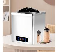 SHAHRYAR 3 L/7 L Pentola Isolante per Tapioca,300 W/600 W Pentola Isolante Automatica per Tapioca Boba,Acciaio Inossidabile 304,Pannello Touch,per attività di Boba E Bevande 3L