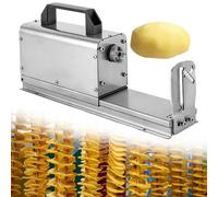 SHAHRYAR Macchina Elettrica per Patate A Torre,3 in 1-180 Giri/Min 40 W,Due Set di Lame: Spessore 2 Mm E 2,5 Mm,per Frutta, Patate, Cetrioli O Carote
