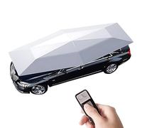 SHAHRYAR Tenda Auto Completamente Automatica, Include Telecomando, Caricabatterie per Auto E per Casa, Borsa da Trasporto, Protegge da Foglie Cadute, Residui di Alberi 5.2m/17.06ftSilver
