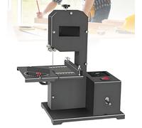 SHAHRYAR Verticale con Lama Bimetallica,Sega A Nastro per La Lavorazione del Legno Tutto in Uno,1750 Giri/Min,Piano di Lavoro in Metallo Inclinabile (0-45°),per Piccole Officine