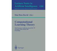 Shai Ben-David Computational Learning Theory: Third European Confere (Tascabile)