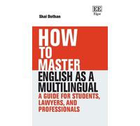 Shai Dothan How To Master English as a Multilingual (Copertina rigida)