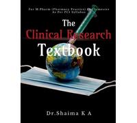 Shaima Text Book of Clinical Research for M.Pharm Pharmacy Practice (Tascabile)