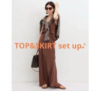 SHAINA MOTE L'Appartement Set Up Marrone Cupro Camicia Maxi Gonna 36 S Minima...