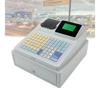 ShaiVrissian Registratore di Cassa Elettronico,Registratore di Cassa Commerciale,81 Tasti,Display LED Digitali,con Cassetto,per Piccole Imprese,Ristoranti,Negozi