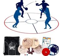 Shaka Ball Set - Gioco con Racchette e con la Palla - Multigiocatore per Bambini e Adulti all'Aperto e al Coperto - Gioca sul Prato, sulla Spiaggia, in Giardino, sulla Neve - con Zaino da Viaggio
