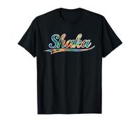 Shaka Surfer Wave Hawaii Chill Tie Dye Vintage Varsity Maglietta