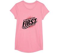 Shake And Bake First Last Racing Fan - Citazione Motivazionale Maglietta, Ragazze, Rosa, L