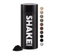 shake over fibre capillari ispessimento per capelli con fibre arricchite di zinco, densificante, volume capelli, Made in Europe (30 g, NERO)
