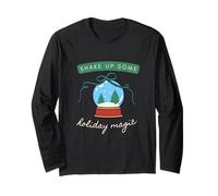 Shake Up Some Holiday Magic - Accogliente Palla di Neve Invernale Design Maglia a Manica