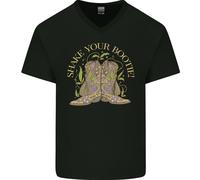 Shake Your Bootie Mardi Gras Maglietta In Cotone A V Per Uomo